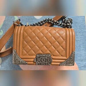 Chanel Paris-Dallas Boy Flap Bag Small Quilted Calfskin with Metal